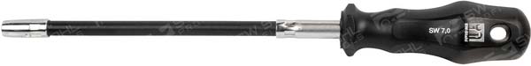 Schraubendreher, Sechskant, 7 x 260 mm, flexibel, 02077L SW-Stahl