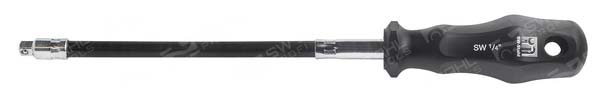 Schraubendreher, 1/4 Zoll Steckschl&uuml;sseleins&auml;tze, flexibel, 02090L SW-Stahl