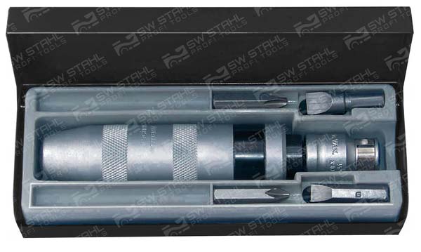Handschlagschraubersatz, 5-teilig in Metallkassette, 04103L SW-Stahl