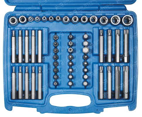 Bit-Sortiment, 3/8 Zoll, 56-teilig Chrom-Vanadium, 04475L SW-Stahl