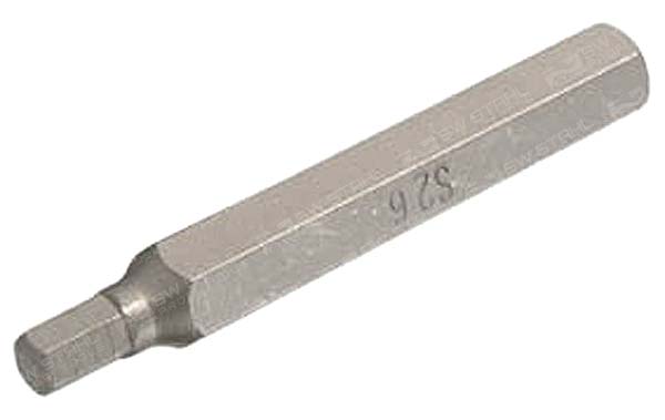 Schraubendrehbit, 3/8 Zoll, Innensechskant, 6 mm lang Chrom-Vanadium SW-Stahl