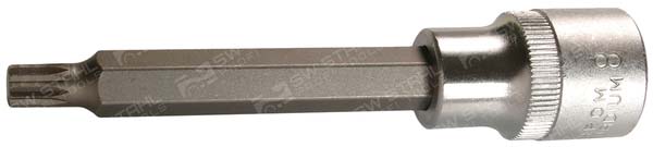 Schraubendreheinsatz, 1/2 Zoll, Innenvielzahn, M8 x 100 mm, 05202SB SW-Stahl