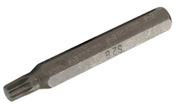 Schraubendrehbit, 3/8 Zoll, Innenvielzahn, M8, lang Chrom-Vanadium SW-Stahl