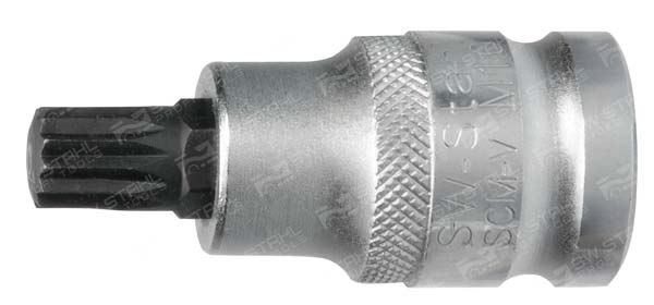 Schraubendreheinsatz, 1/2 Zoll, Innenvielzahn, M8 x 53 mm, 05303SB SW-Stahl