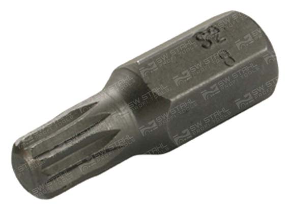 Schraubendrehbit, 3/8 Zoll, Innenvielzahn, M8 Chrom-Vanadium, 05322L SW-Stahl