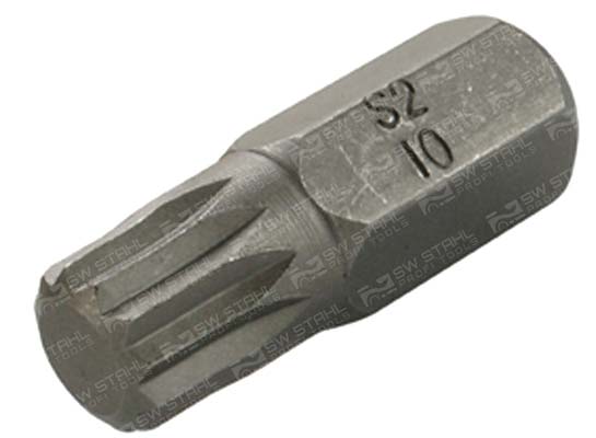 Schraubendrehbit, 3/8 Zoll, Innenvielzahn, M10 Chrom-Vanadium, 05323L SW-Stahl