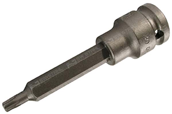 IMPACT-Schraubendreheinsatz, 1/2 Zoll, T-Profil, T30 x 100 mm, 05353L SW-Stahl