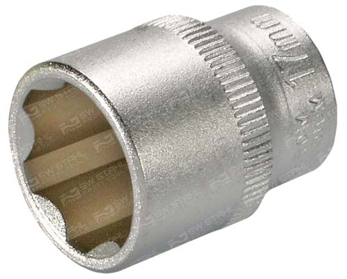 Steckschl&uuml;sseleinsatz, 3/8 Zoll, 17 mm Chrom-Vanadium, 05512L SW-Stahl