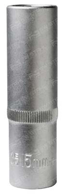 Steckschl&uuml;sseleinsatz, 1/2 Zoll, 15 mm, tief Chrom-Vanadium, 05630-15SB SW-Stahl