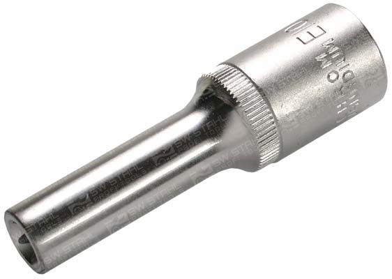 Steckschl&uuml;sseleinsatz, 1/2 Zoll, E-Profil, E10, tief Chrom-Vanadium SW-Stahl