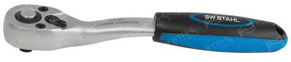 Umschaltknarre, 1/4 Zoll, ERGO-Ausf&uuml;hrung, Chrom-Vanadium, 05790SB SW-Stahl