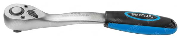 Umschaltknarre, 1/2 Zoll, ERGO-Ausf&uuml;hrung, Chrom-Vanadium, 05990L SW-Stahl