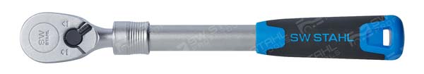 Umschaltknarre, 1/2 Zoll, High Torque, 1.075 Nm, Teleskopauszug SW-Stahl 06090L