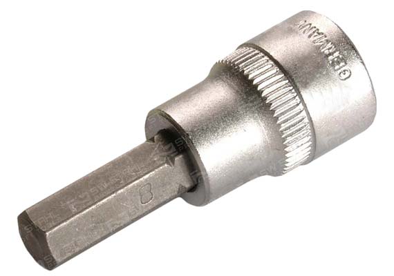 Schraubendreheinsatz, 3/8 Zoll, Innensechskant, 8 mm Chrom-Vanadium, 06520-INB8