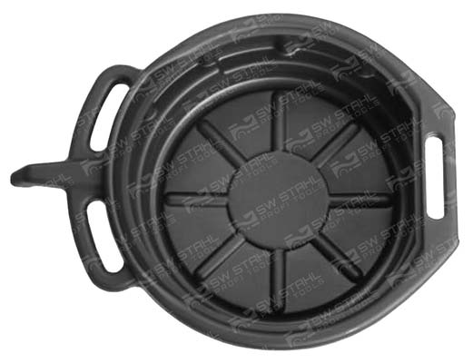 Auffangwanne, 16 l - Mit Ausgie&szlig;er - Aus HDPE - mit Handgriffen SW-Stahl 07375L