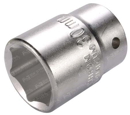 Steckschl&uuml;sseleinsatz, 3/4 Zoll, 30 mm Chrom-Vanadium, 07660L-30 SW-Stahl