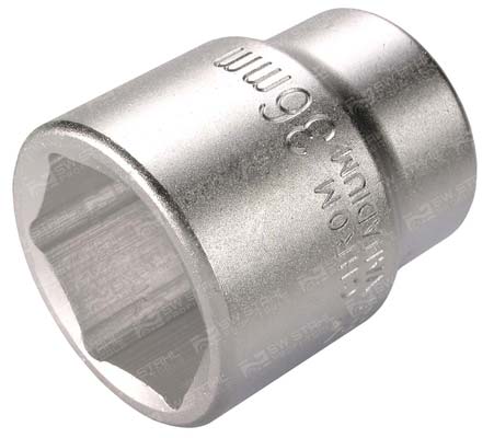 Steckschl&uuml;sseleinsatz, 3/4 Zoll, 36 mm Chrom-Vanadium, 07660L-36 SW-Stahl