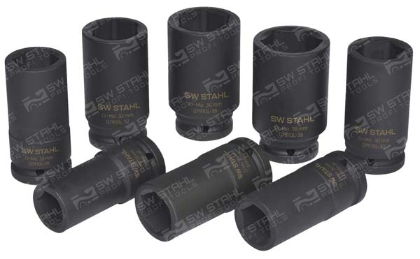 IMPACT-Steckschl&uuml;sseleins&auml;tze, 3/4 Zoll, 22-38 mm tief Schlagschrauberfest