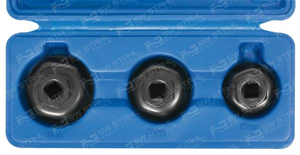 &Ouml;lfilterkartuschen-Eins&auml;tze, 3/8 Zoll, 3-teilig, 08440L SW-Stahl