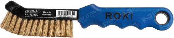 Bremssattelbürste, 275 mm, Messingdraht aus Messing, mit Aufhängeloch SW-Stahl