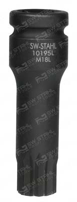 IMPACT-Schraubendreheinsatz, 1/2 Zoll, Innenvielzahn, M18 x 75 12,5 mm