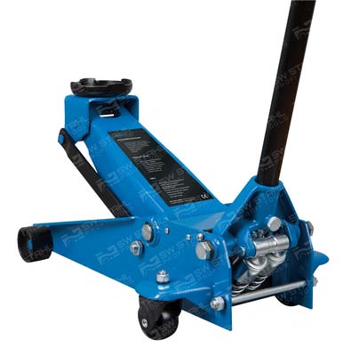 Rangierwagenheber, 3 t - Hydraulische Doppel-Kolben Mechanik, 20731L SW-Stahl