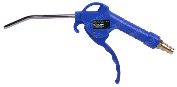 Druckluft-Ausblaspistole, 100 mm aus nahtlosem, verchromten Stahlrohr SW-Stahl