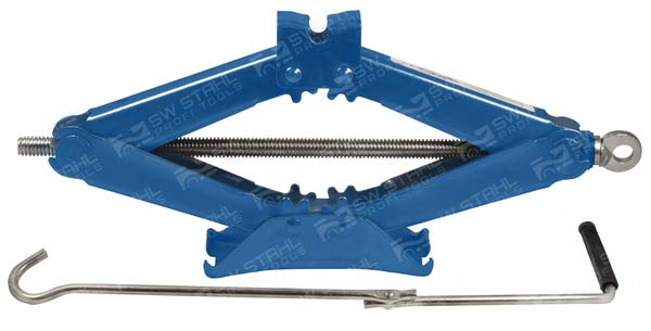 Scherenwagenheber, 1,5 t mit Kurbel. - Hubh&ouml;he: 100 - 360 mm, 22201L SW-Stahl