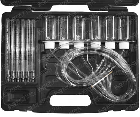 R&uuml;cklaufmengenpr&uuml;fer, 7-teilig, 26078L SW-Stahl