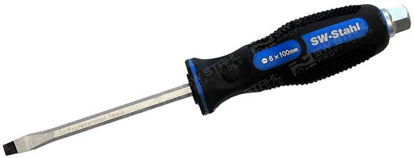 Schraubendreher, schlagfest, Schlitz, 6,0 x 100 mm, 31804SB SW-Stahl