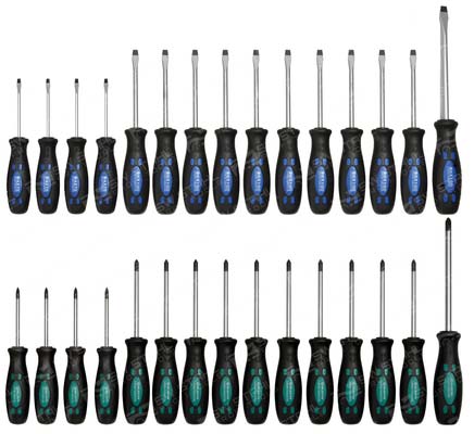 Schraubendrehersatz, 30-teilig, 32000L SW-Stahl