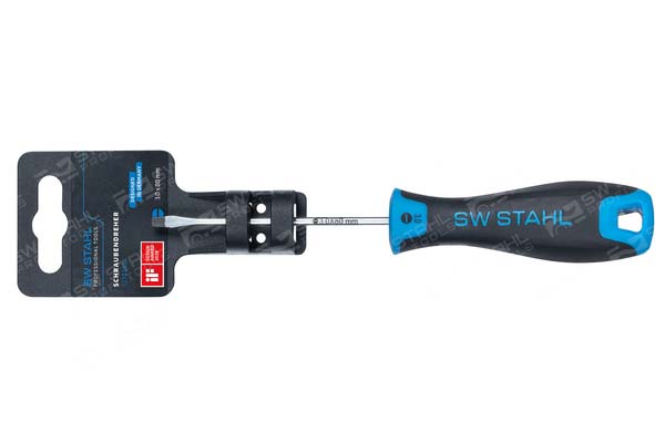 Schraubendreher Schlitz 3,0 x 80 mm SW STAHL 2-Komponenten Handgriff SW-Stahl
