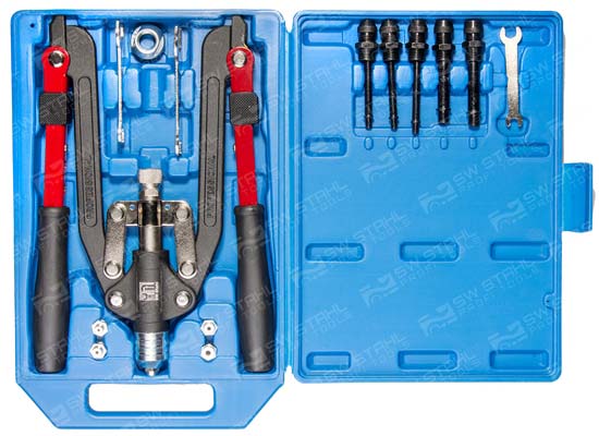 Scheren-Nietzange, 500 mm f&uuml;r Aluminium- und Stahlnieten, 42760L SW-Stahl
