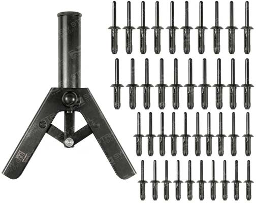 Kunststoffnietzangensatz, Niet-Durchmesser von 5,0 mm - 6,6 mm, 421761L