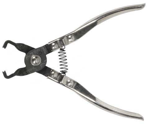 Federschellen-Zange, 192 mm mit geh&auml;rteten Backen, 45001L SW-Stahl