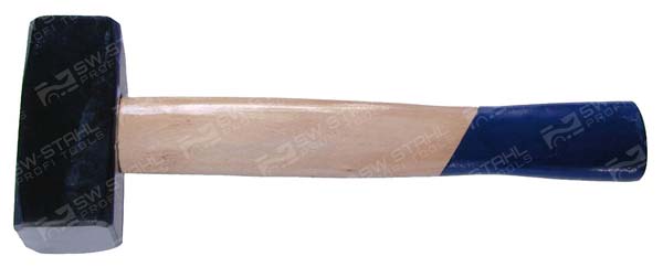 Hammer F&auml;ustel, 1.500 g geschmiedet, mit Holzstiel SW-Stahl 50203L