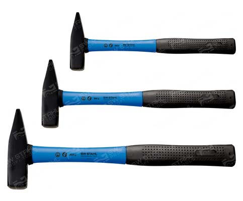 Schlosserhammersatz, Fiberglas-Stiel, 3-teilig, 50430L SW-Stahl