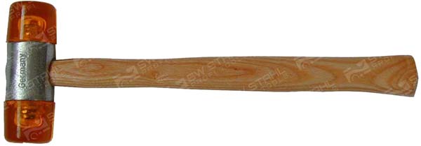 Plastikhammer, 35 mm mit Holzstiel SW-Stahl 51102L