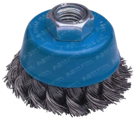 Topfb&uuml;rste, gezopft, &Oslash;&cedil; 65 mm, M14, 63210SB SW-Stahl