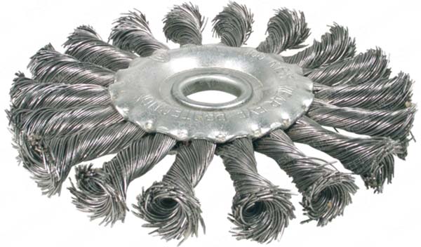 Scheibenb&uuml;rste, gezopft, &oslash; 115 mm SW-Stahl 63354SB