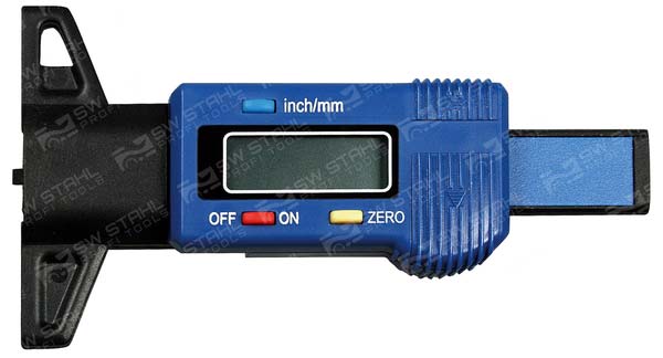 Reifenprofiltiefenmesser, digital, von 0,00 - 28 mm, 72135SB SW-Stahl