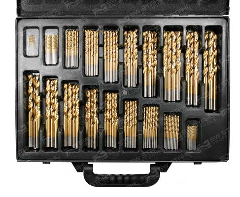 Spiralbohrersatz, HSS-G TIN, 170-teilig - Gefertigt nach DIN 338 HSS-G, 80210L