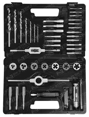 Gewindeschneidsatz, M3-M12, 40-teilig, 82245L SW-Stahl