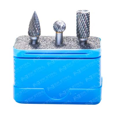 Hartmetall Fr&auml;sstiftesatz, 3-teilig, 82550L SW-Stahl