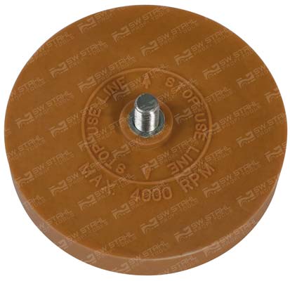 Ersatz-Radierscheibe mit Gewinde M8 - Umfang der Scheibe: 90 x 15 mm SW-Stahl