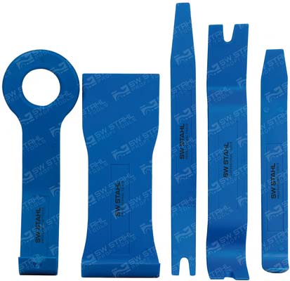 Montagekeilsatz, 5-teilig, 160 - 200 mm lang, 94890L SW-Stahl