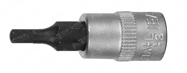 Schraubendreheinsatz, 1/4 Zoll, Innensechskant, 3 mm Chrom-Vanadium, IE/4-3