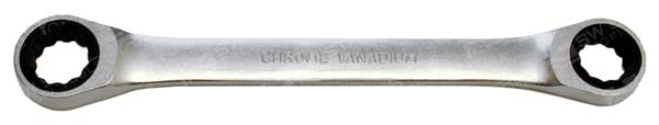 Doppelringratschenschl&uuml;ssel 10 x 11 mm Chrom-Vanadium feinverzahnt mit 72 Z&auml;hnen