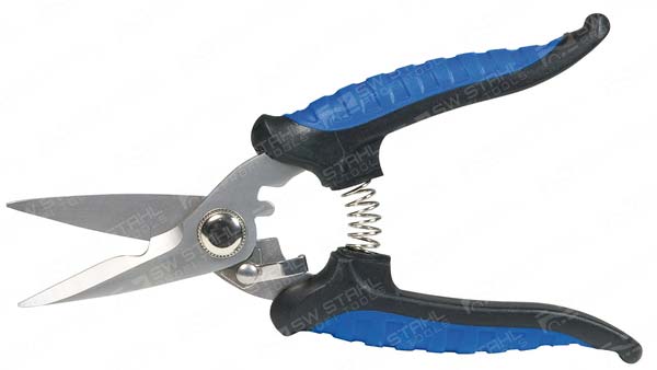 Universalschere, 180 mm mit ergonomischem 2-Komponenten-Griff, S2050 SW-Stahl