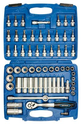 Steckschl&uuml;sselsatz, 3/8 Zoll, 61-teilig 10 mm, S2171 SW-Stahl
